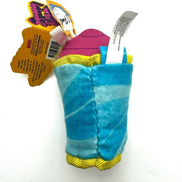 BARK BOX | NEW Squeezy Brain Freezer Medium Plush Dog Toy Floats Sponge Squeaks - Picture 8 of 9